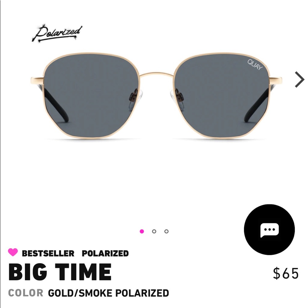 QUAY Polarized Big Time Sunglasses 😎